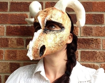 Dragon Mask/ Paper mache dragon mask/ papier mache mask
