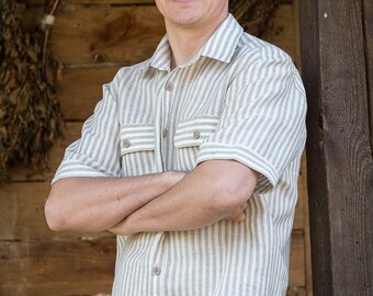 Mens Linen Shirt. Linen Shirt for Men