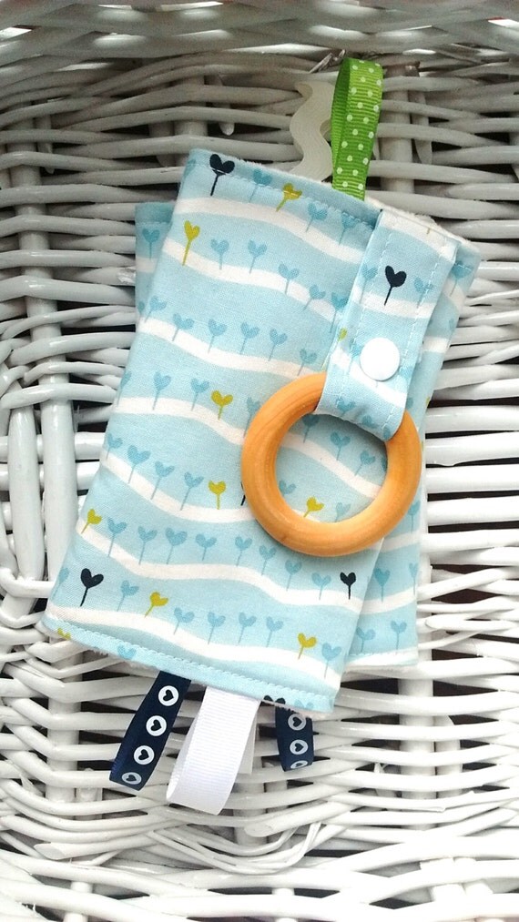 Baby Carrier Strap Covers with Teething Rings by