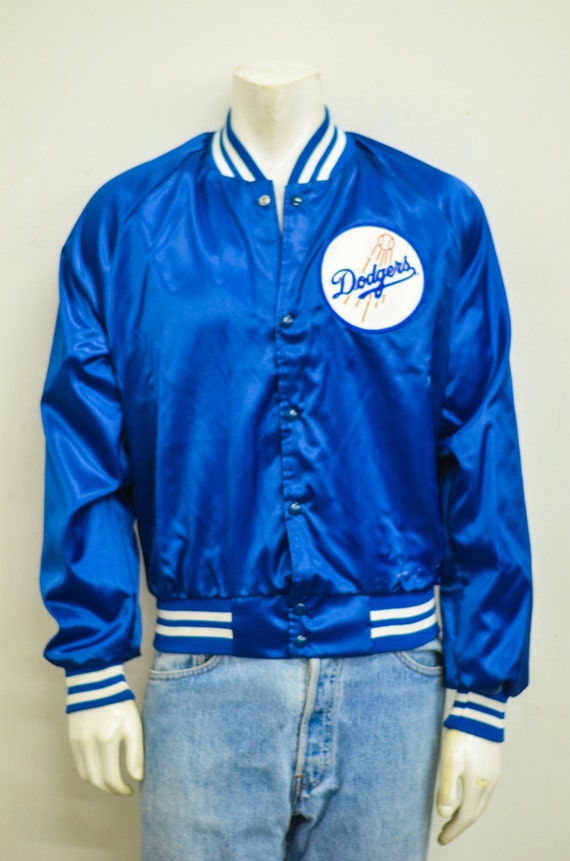 Dodgers Blue Vintage Nylon Varsity Jacket by AuthenticThrowbacks