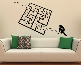 Musical Wall Decor labyrinth decal | etsy Musical Wall Decor labyrinth decal | etsy