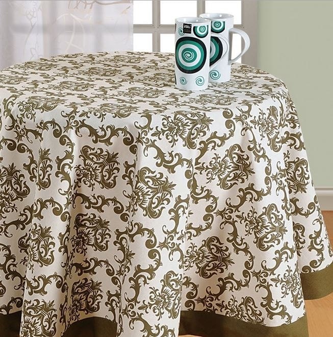 Round table cloth 60 72 90 inch round by Exotichomedecor on Etsy