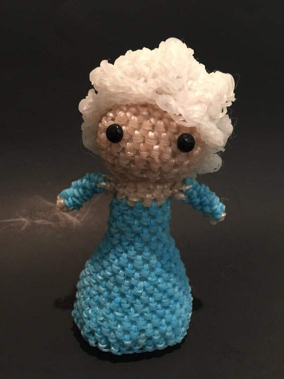 Disney's Frozen Elsa Rubber Band Figure Rainbow by BBLNCreations