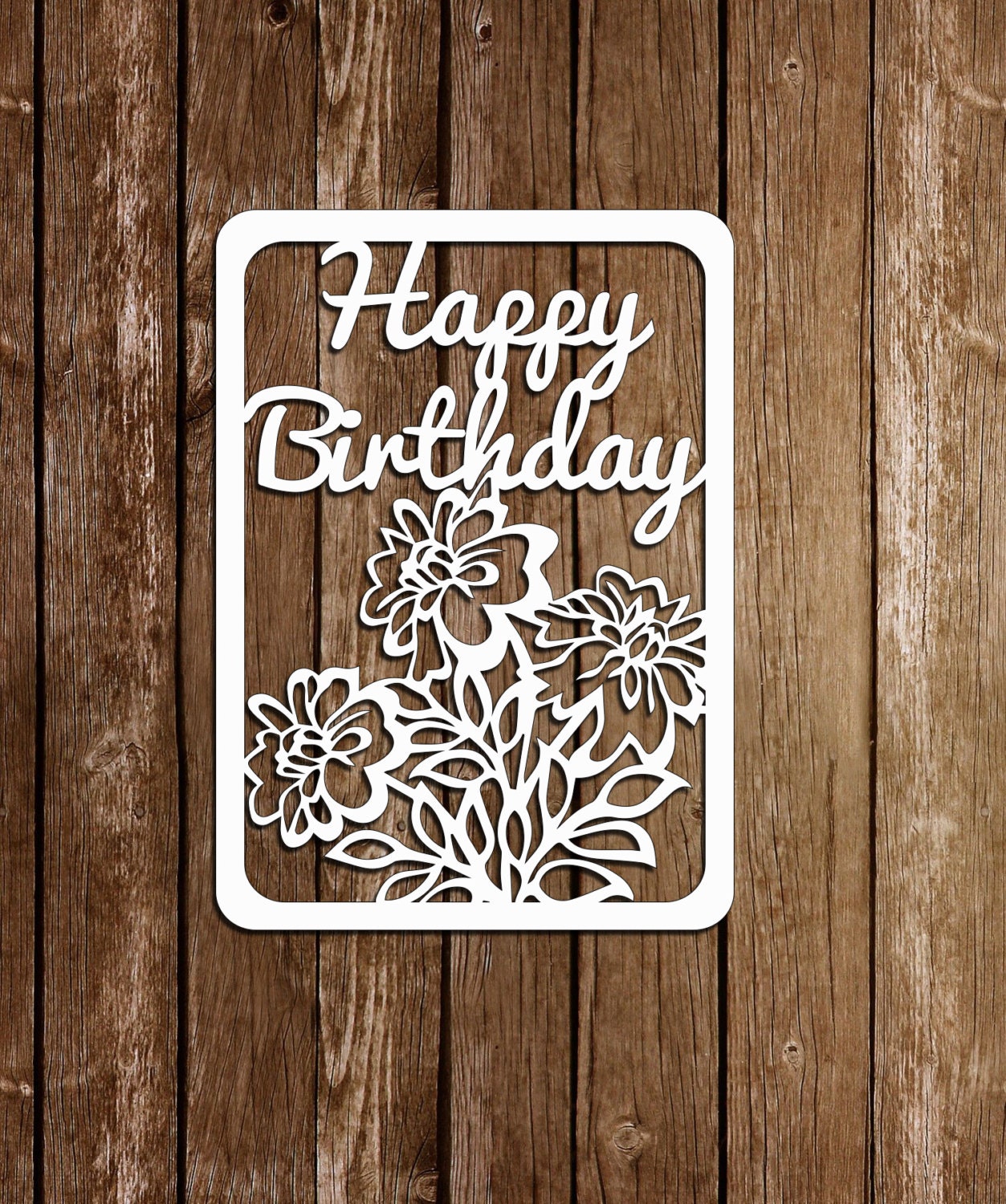 Download Papercut card, Birthday template,Paper Cutting Template, PDF, SVG cutting file, DIY birthday ...