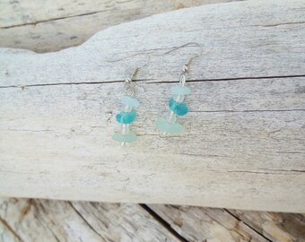 Items similar to Sea Glass Pale Sea Foam Pendant with Filigree Bell Cap