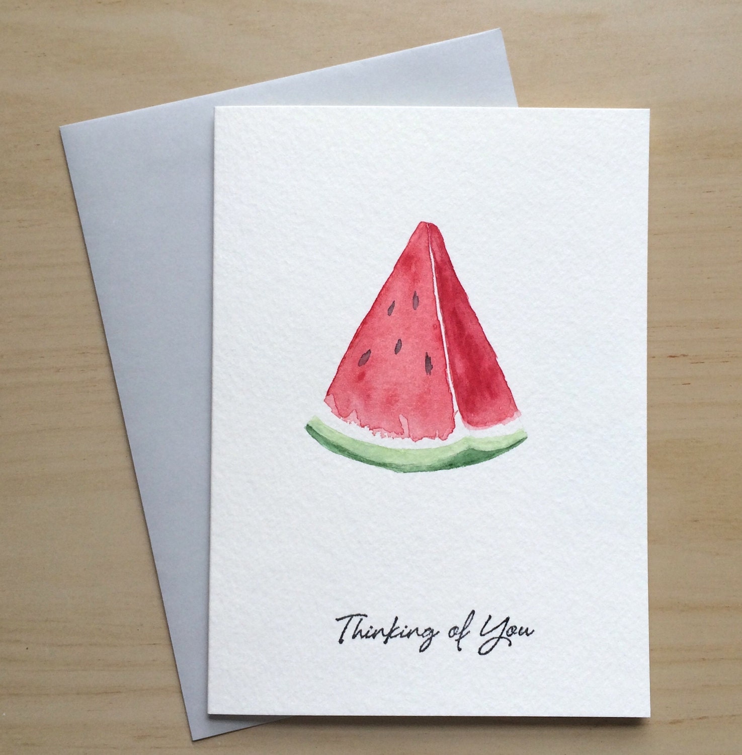 Hand painted Card Thinking of you Card Watercolor Cards