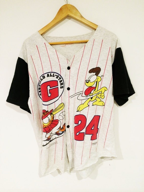 Vintage Garfield baseball style jersey by on Etsy