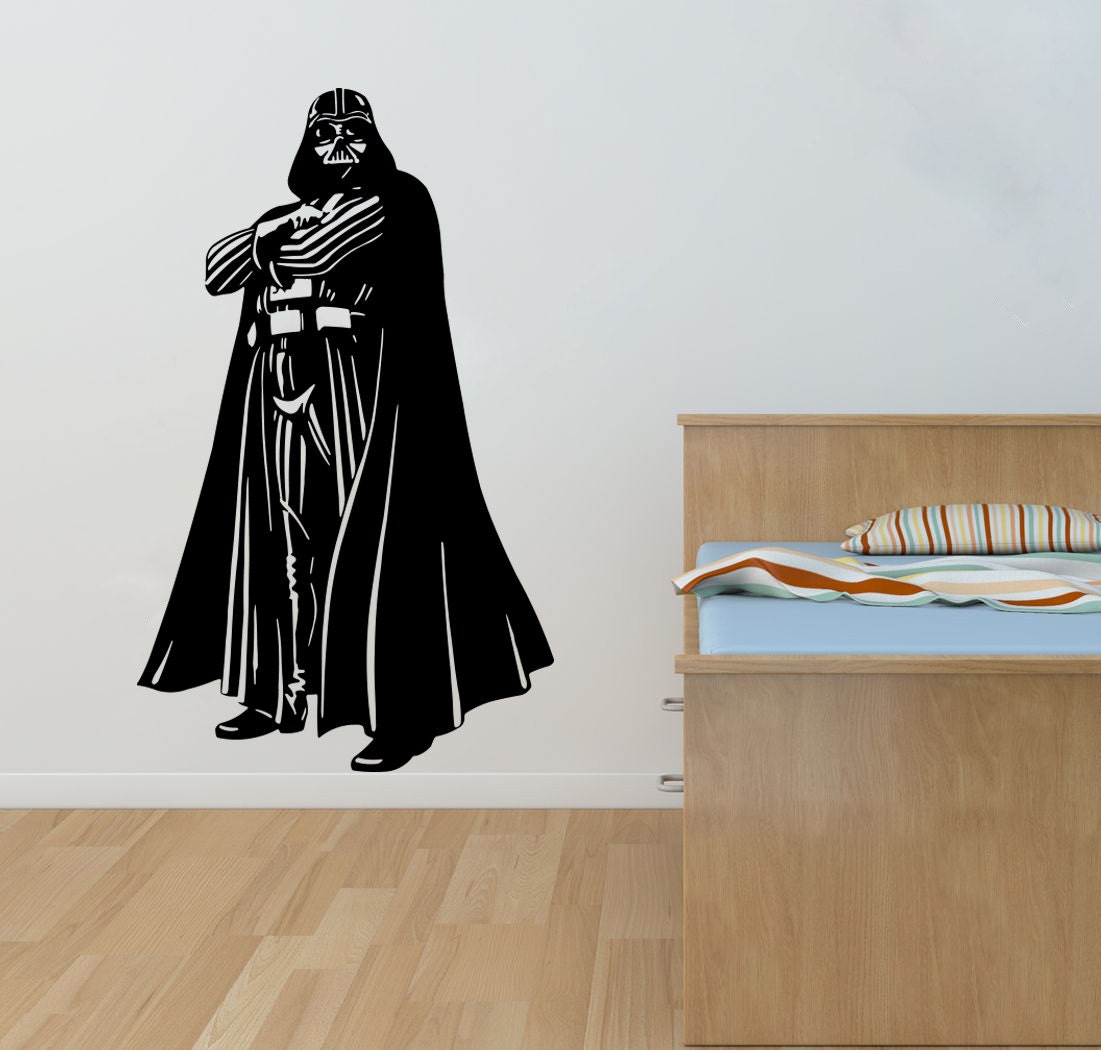 New Star Wars Darth Vader Wall Decal Black Wall Stickers Large
