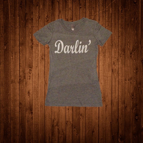 Darlin' Women's Fitted TShirt by StateLineGraphics on Etsy
