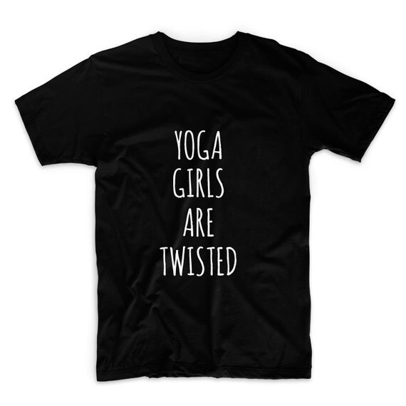 Yoga Girls Are Twisted Graphic Tshirt Graphic Tee by FASHIONY