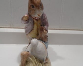 Mr. Benjamin Bunny& Peter Rabbit - Beatrix Potter Figurine