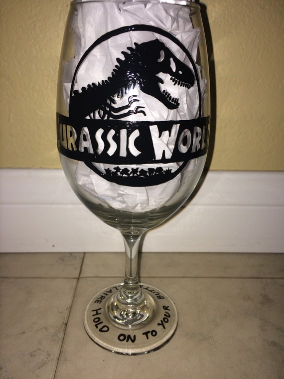 Jurassic World Wine Glass 