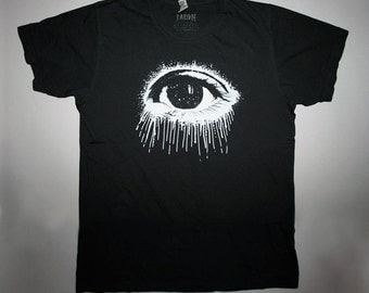 eye, t-shirt, for him, men's t-shirt, eye t shirt, cosmic eye t-shirt, occult t-shirt, mens graphic tee, 1AEON white Eye S-XXL