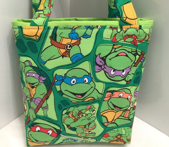 Teenage Mutant Ninja Turtles, Fabric Gift Tote Bag, Gift Wrap, Happy ...