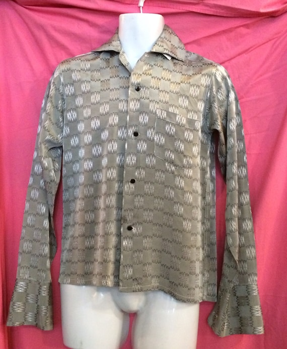 Vintage 50s Mens Rayon Acetate Rock n Roll Shirt by sneakytiki