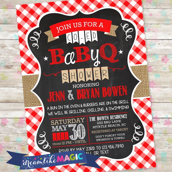 Baby Shower Barbecue Invitation Wording 6