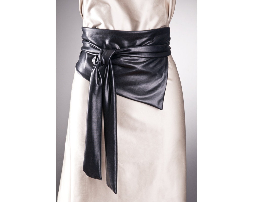 wide fabric belt