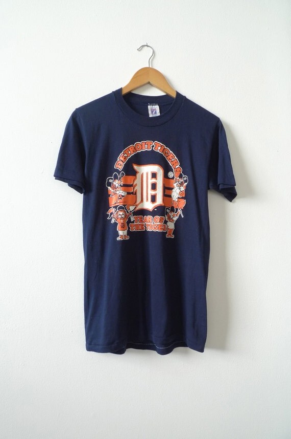 DETROIT TIGERS baseball vintage t shirt by CairoVintage on Etsy
