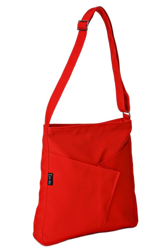 Red Shoulder Bag Messenger bag Purse Everyday Bag