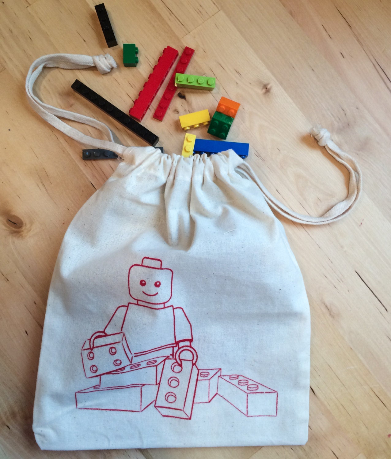 Drawstring Bag Lego Man