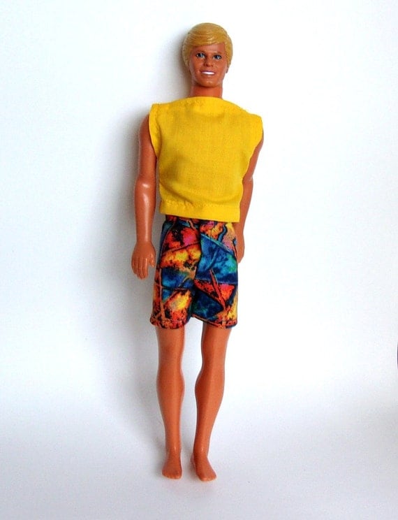 Ken Doll Shorts & Muscle Shirt Handmade