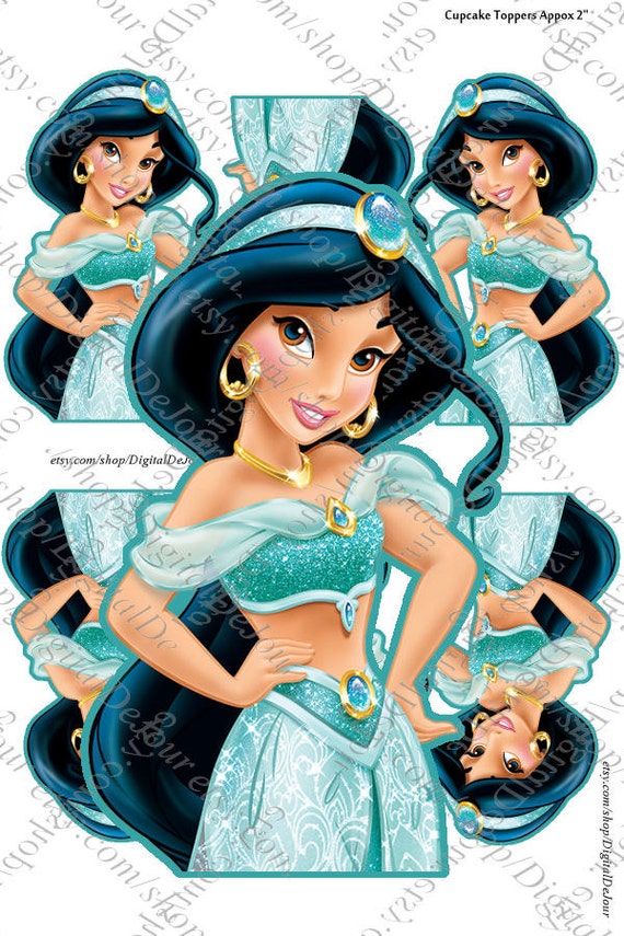 Download DIY printable Princess Jasmine Aladdin cupcake by ...