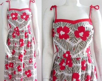 vintage 70s sundress summer midi dress floral Jenni