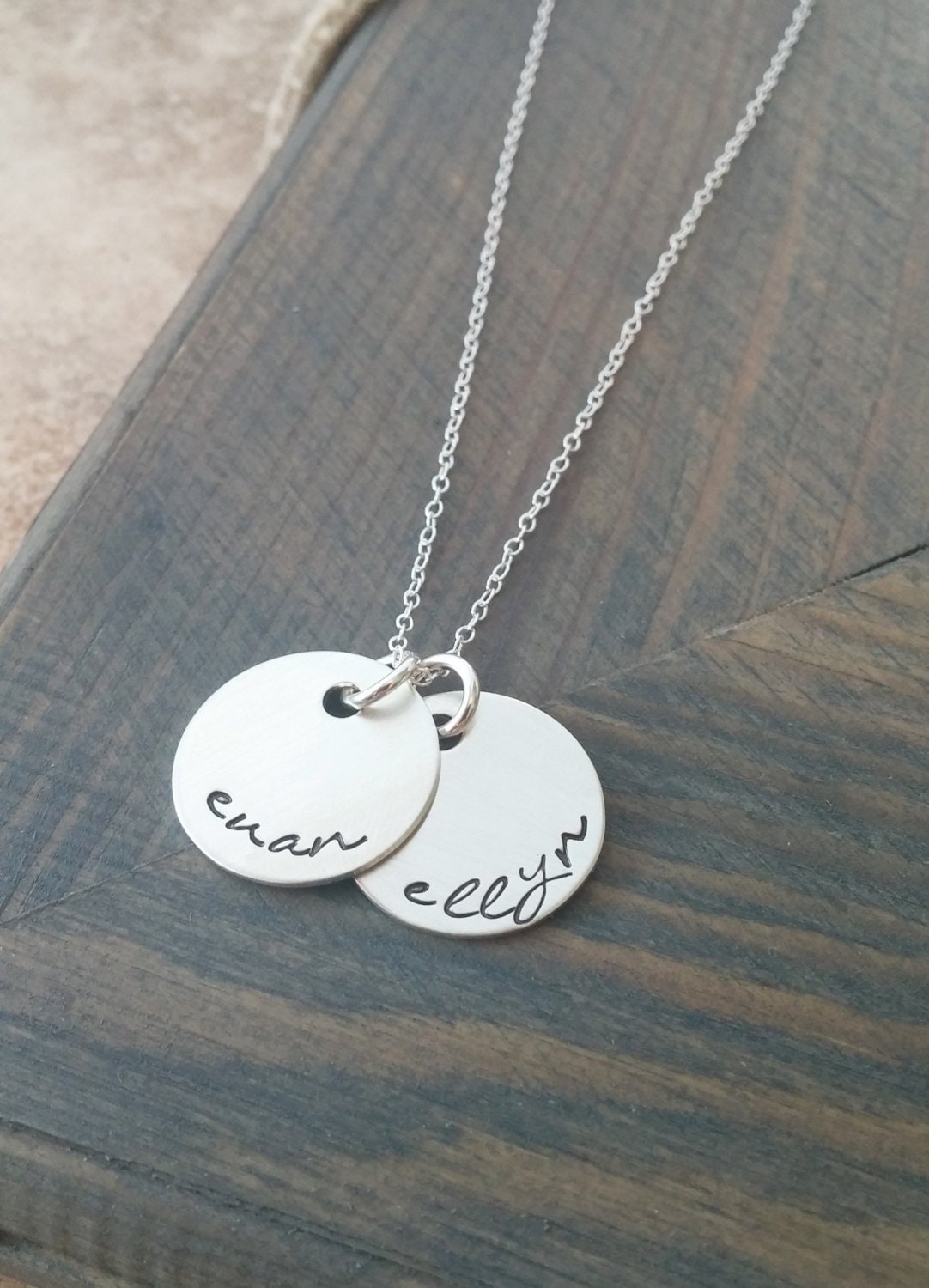 Personalized Name Necklace // Hand Stamped Jewelry