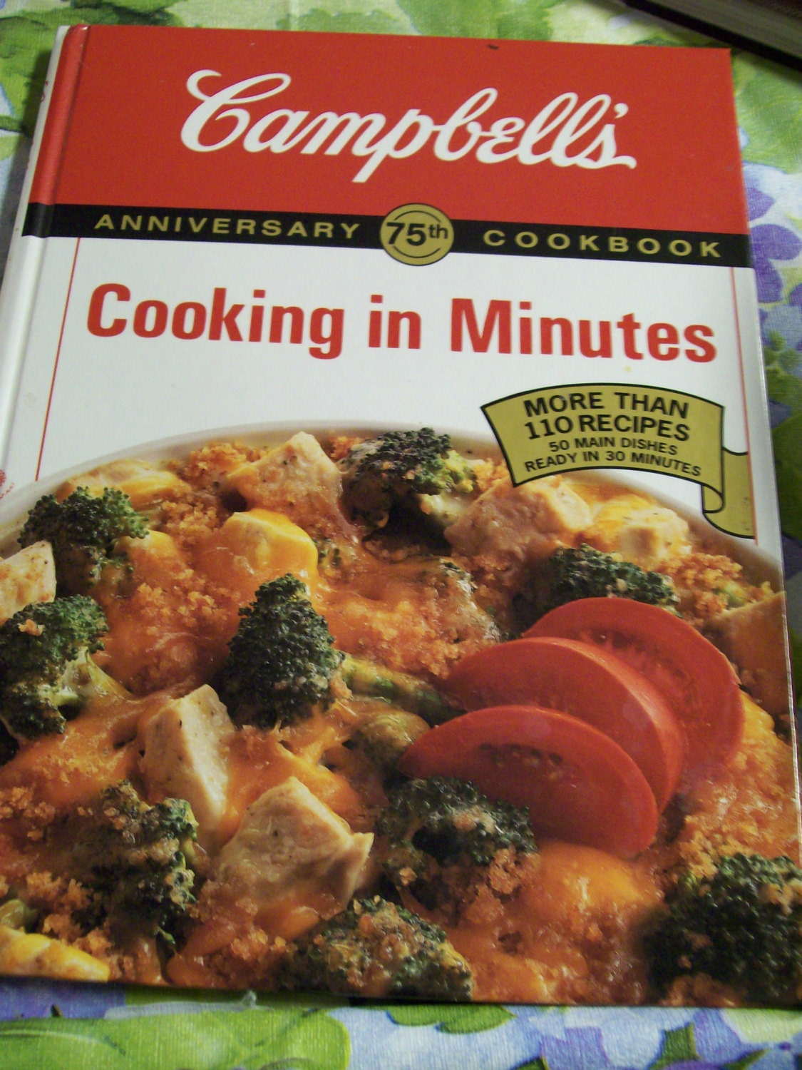 Campbell's 75th Anniversary Cookbook Cooking In Minutes Pat Teberg 1991 Spiral Campbell's 75th Anniversary Cookbook Cooking In Minutes Pat Teberg 1991 Spiral