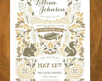 Woodland Fawna (Autumn) Invitation