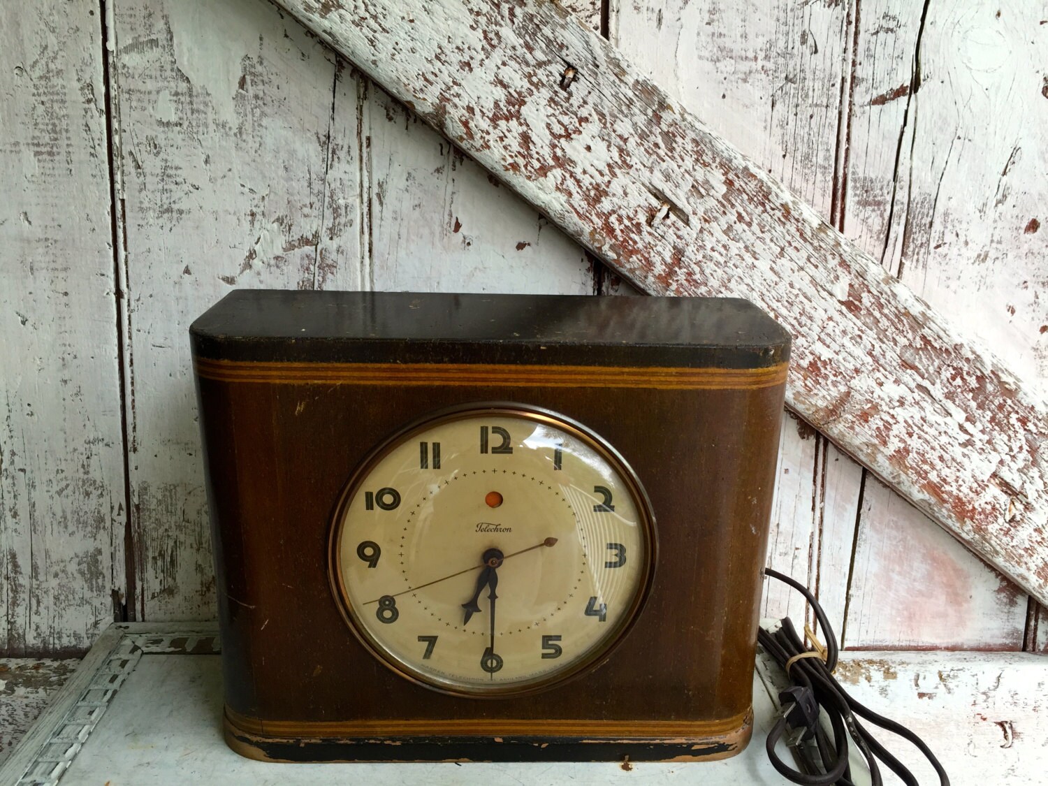 Vintage clock Telechron mantel clock gong strike Jubilee
