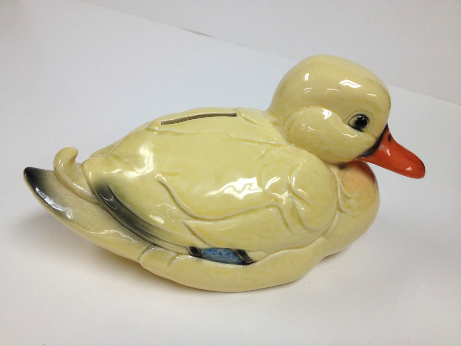 HOLD FOR LANDONVintage Goebel Duck Ceramic Coin Bank with