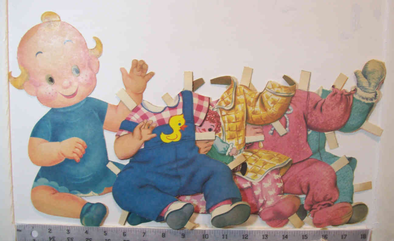 Vintage Trixie with Flirty Eyes paper doll Lowe Co 1961 3920