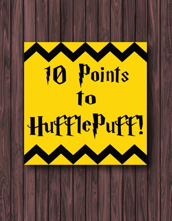 10 points for hufflepuff