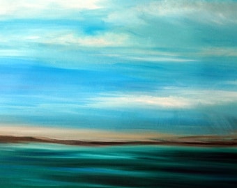 Alaska Seascape in Septembre Peinture mer