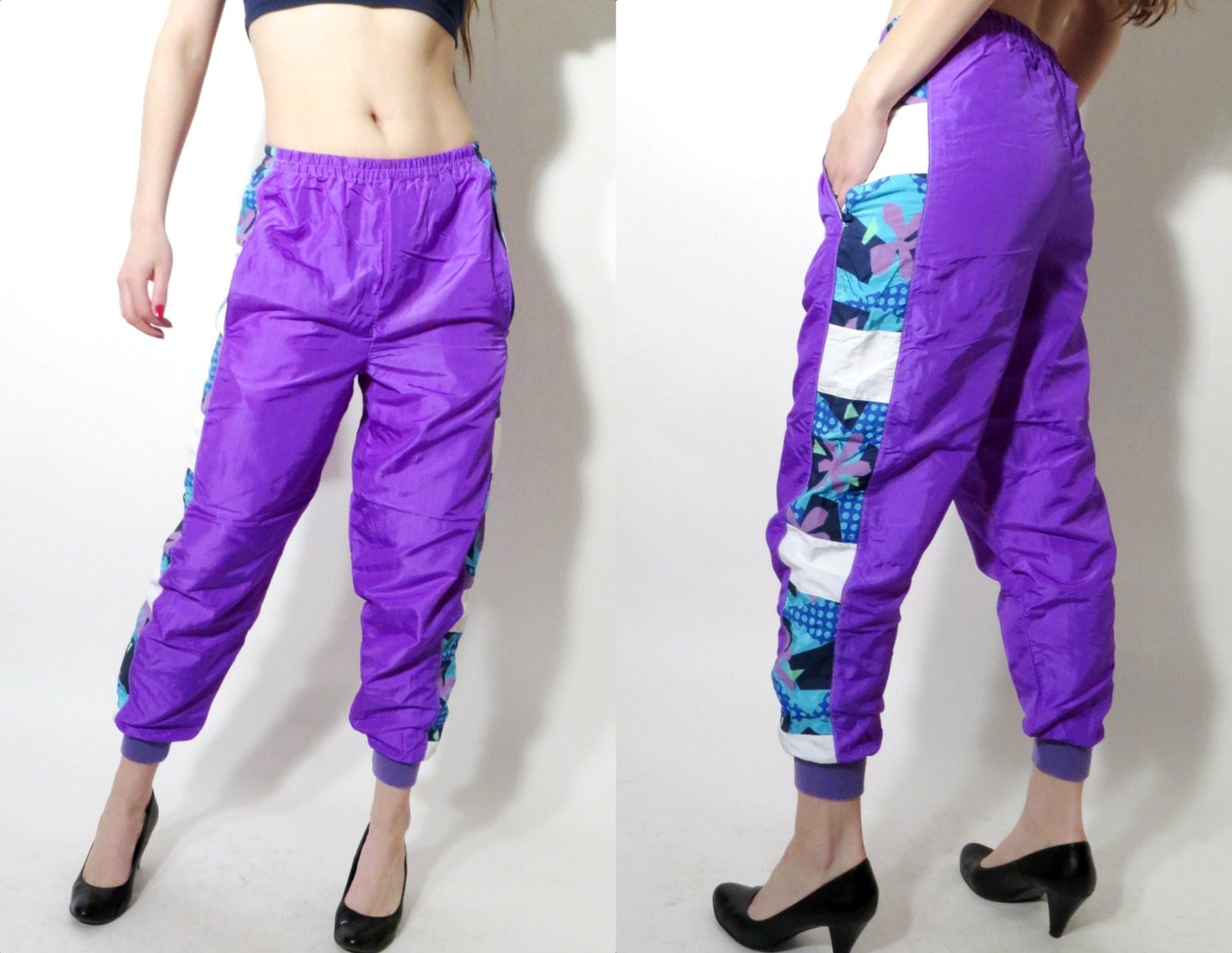 Vintage 90s Nylon Pants / Waterproof Pants / Sport Trousers