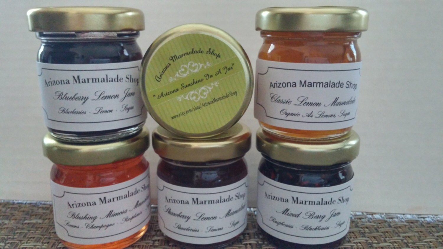 Six Sample Jam Set / Jam Gift Set / CIJ/ READY to SHIP/Jam