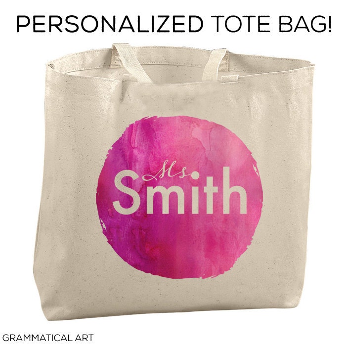 Personalized Tote Bag Personalized Bag Personalized Teacher