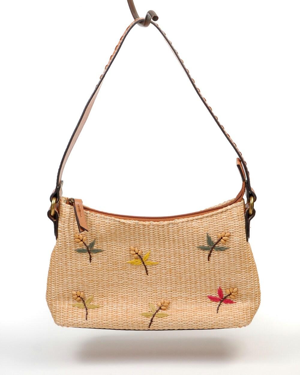 fossil wicker purse