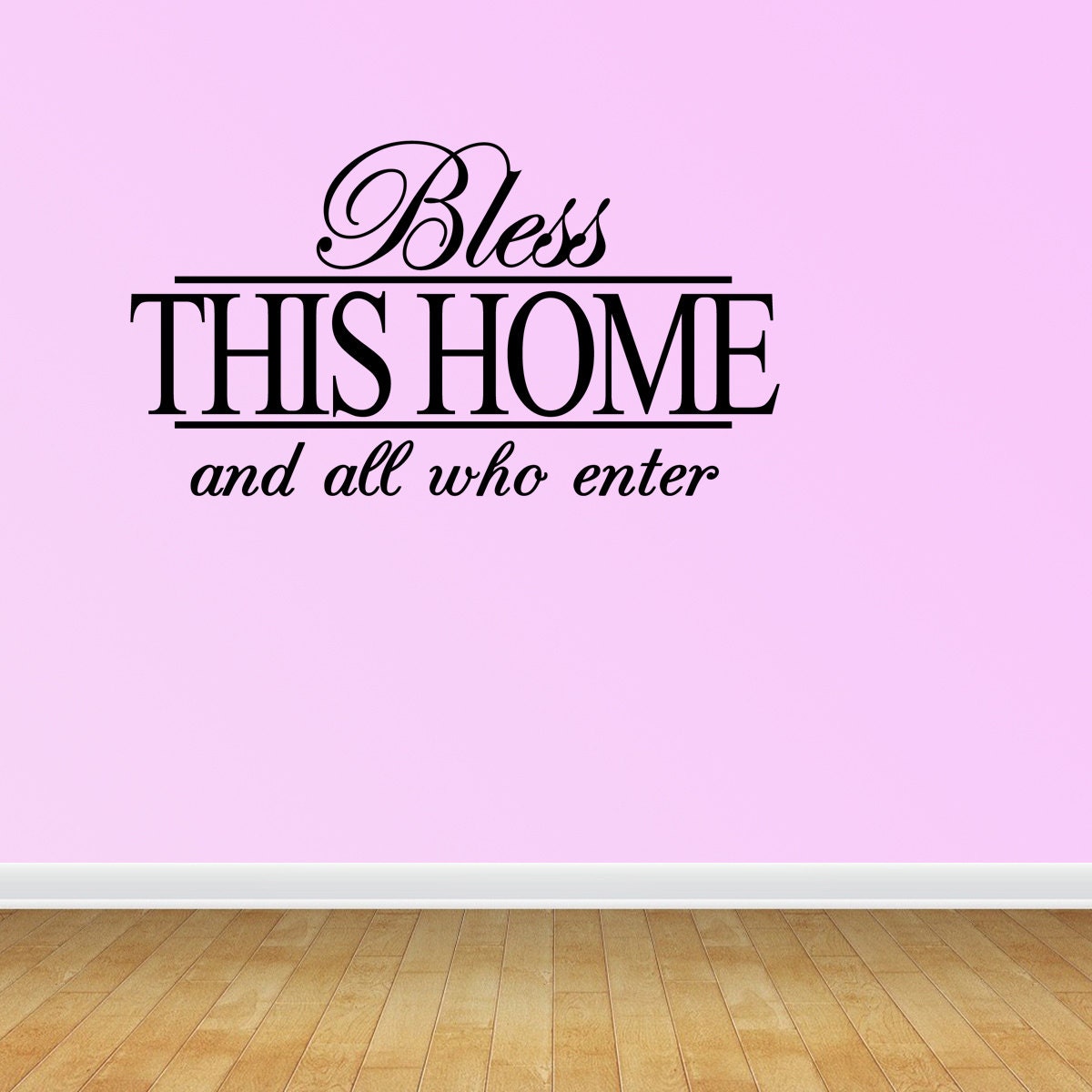 Bless This Home Wall Quote Decal Vinyl Words Stickers J646