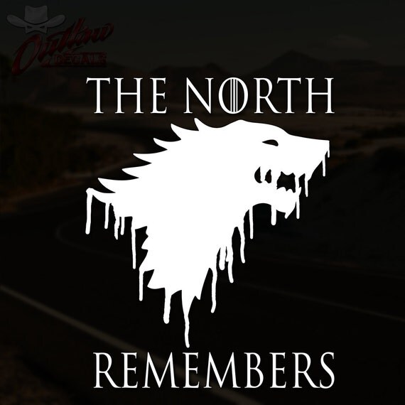 The North Remembers Decal House Stark Game of by OutlawDecals