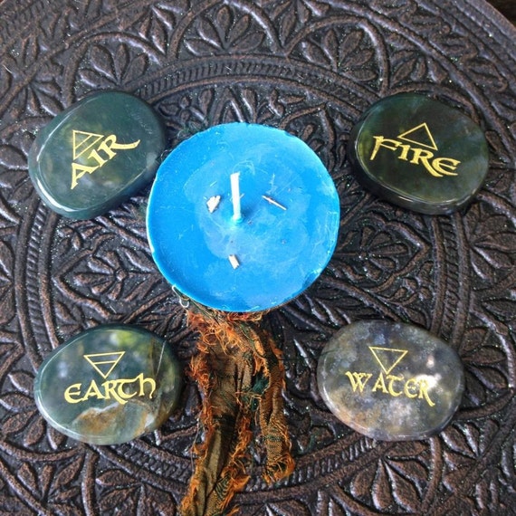 Four Elements ~ Four Directions Sacred Set: infused with Reiki and an Elemental Blessing