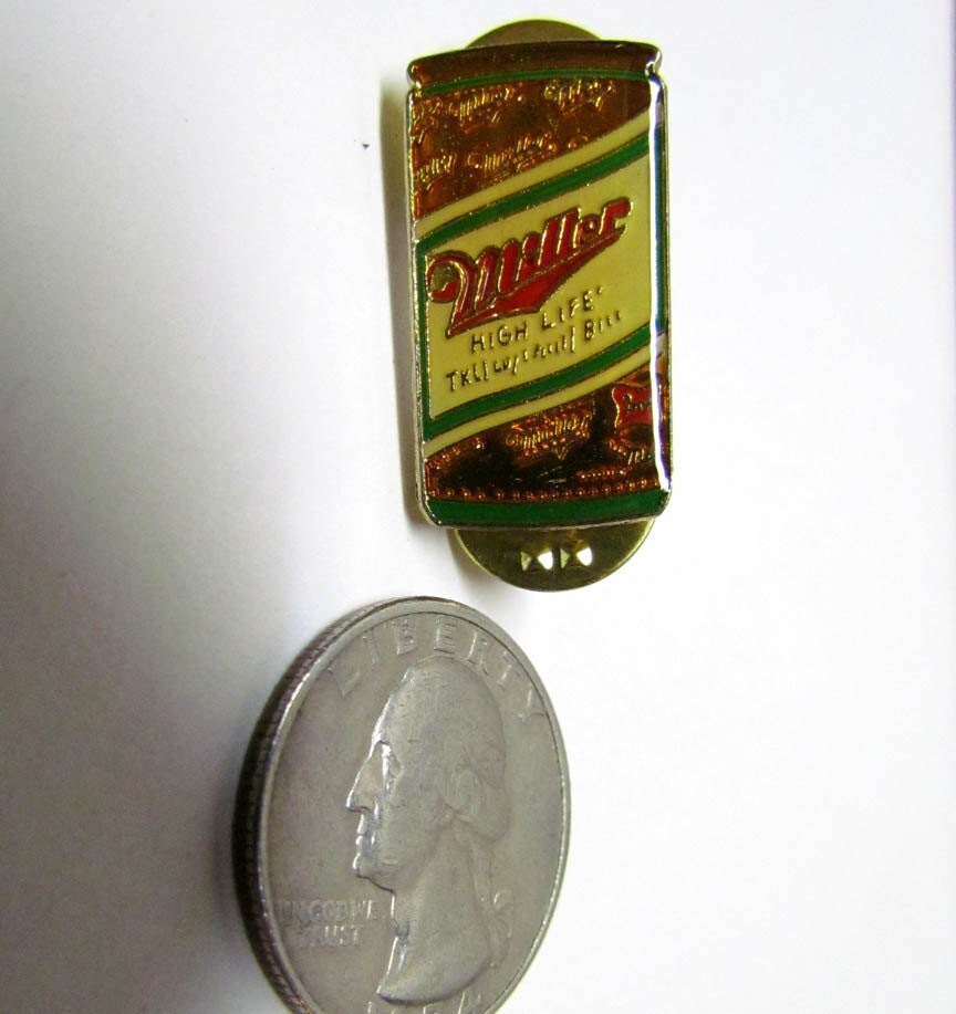Vintage Miller High Life Beer Can Gold Tone by