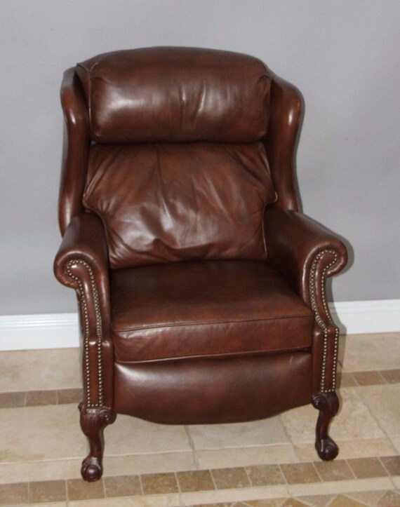 Bradington Young Leather Executive Reclining chair by AtMelrose