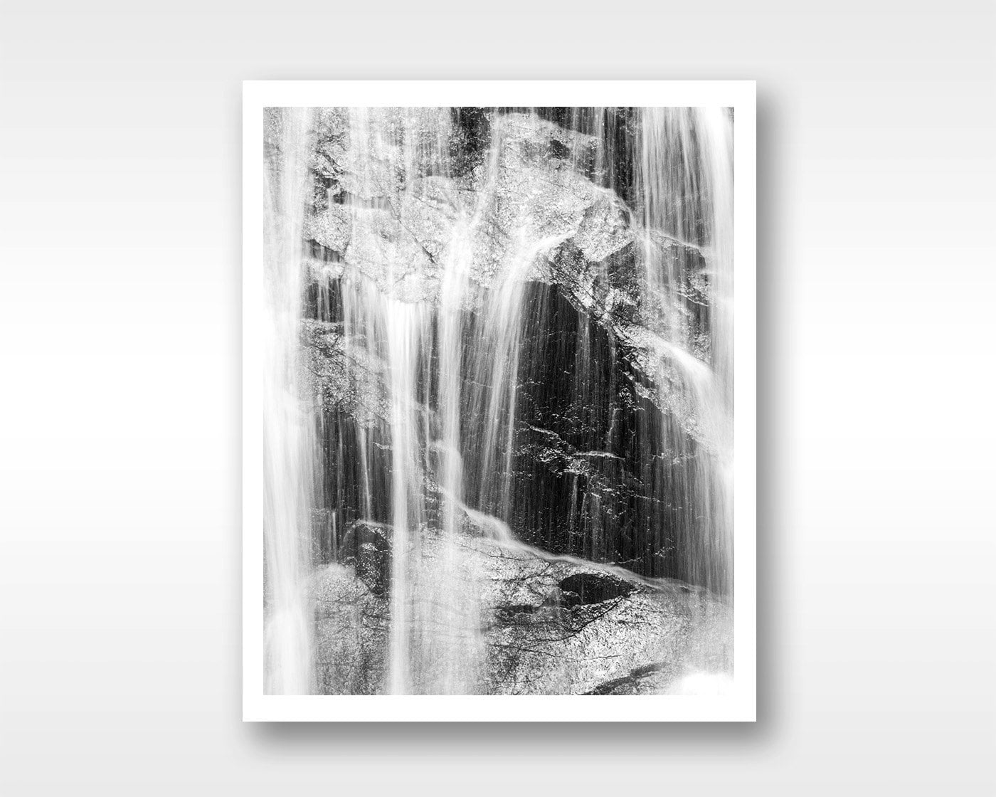 Black and white waterfall scenery fine art by PaulChongPhotography
