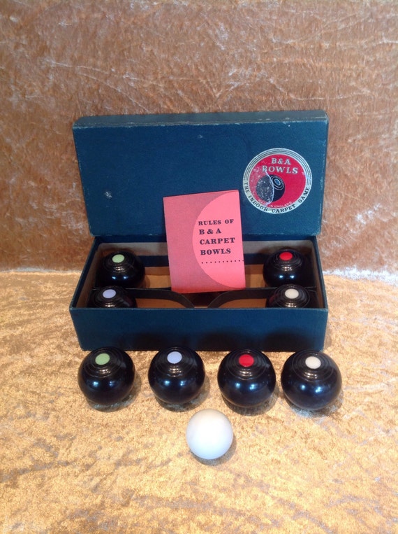 1950s Banda Indoor Carpet Bowls Game.