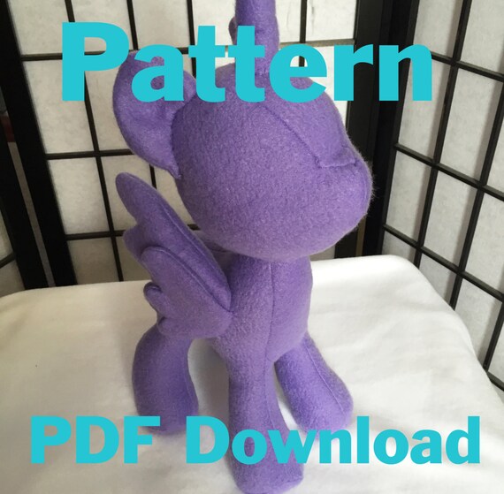 My Little Pony PATTERN instant download pony plush pattern