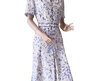 Summer 70s Midi Dress Size M - L | 38 - 42 | US 8 - 12 | UK 10 - 14