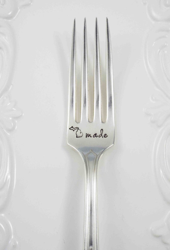 Michigan Made Michigan Fork Michigan Food by LittlePineJewelry