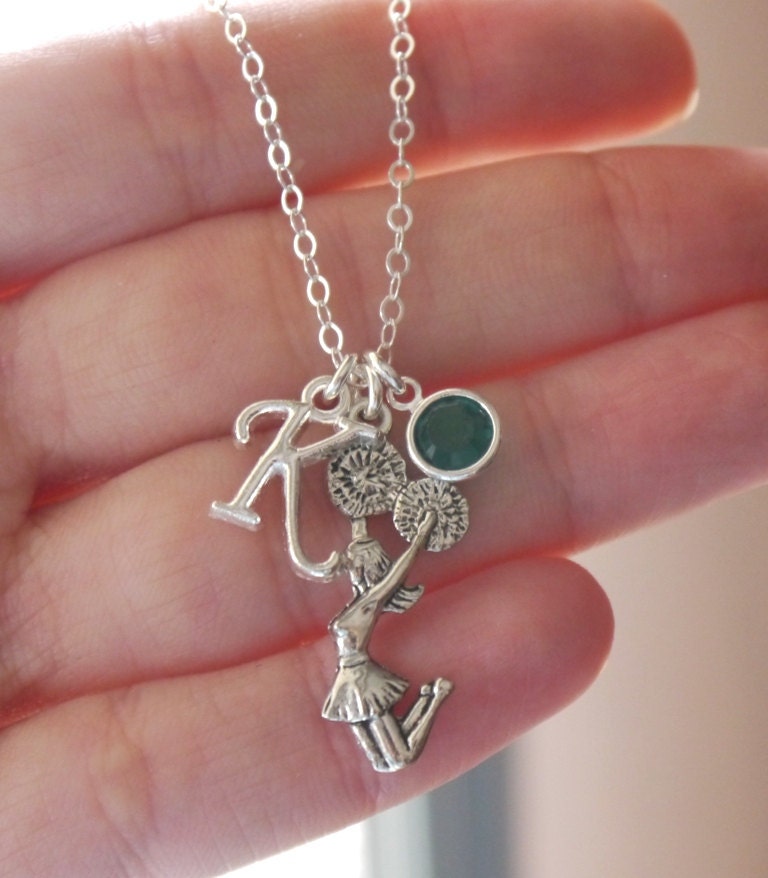 Cheer Necklace Cheerleader Necklace Personalized Cheer